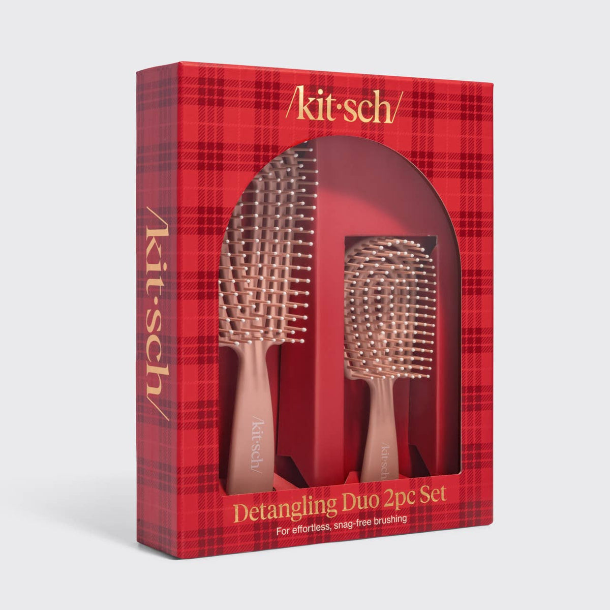 KITSCH - Kitsch Detangling Duo 2pc Set - Terracotta KITSCH