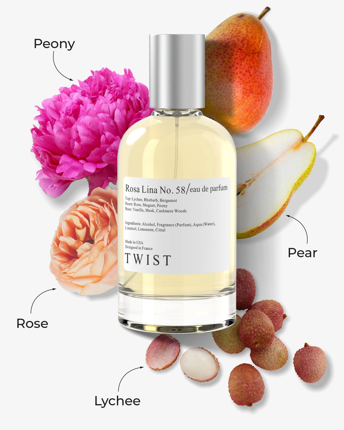 Twist Perfumes - Twist Rosa Lina No. 58 Inspired by Perfume De Marly Delina Twist Perfumes