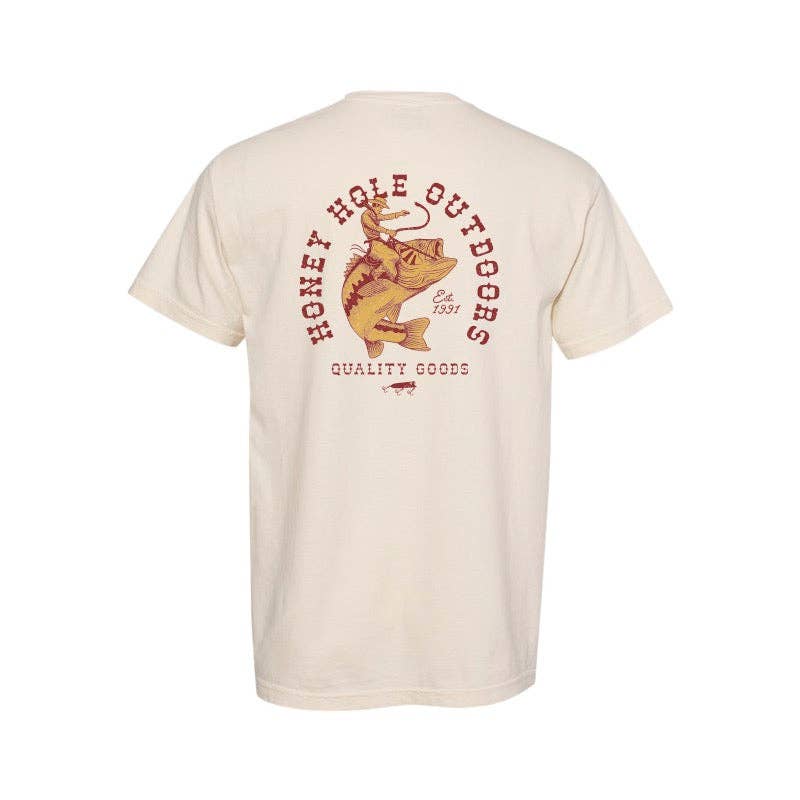 Honey Hole Outdoors - Short Sleeve - Bass Cowboy: L Honey Hole Outdoors