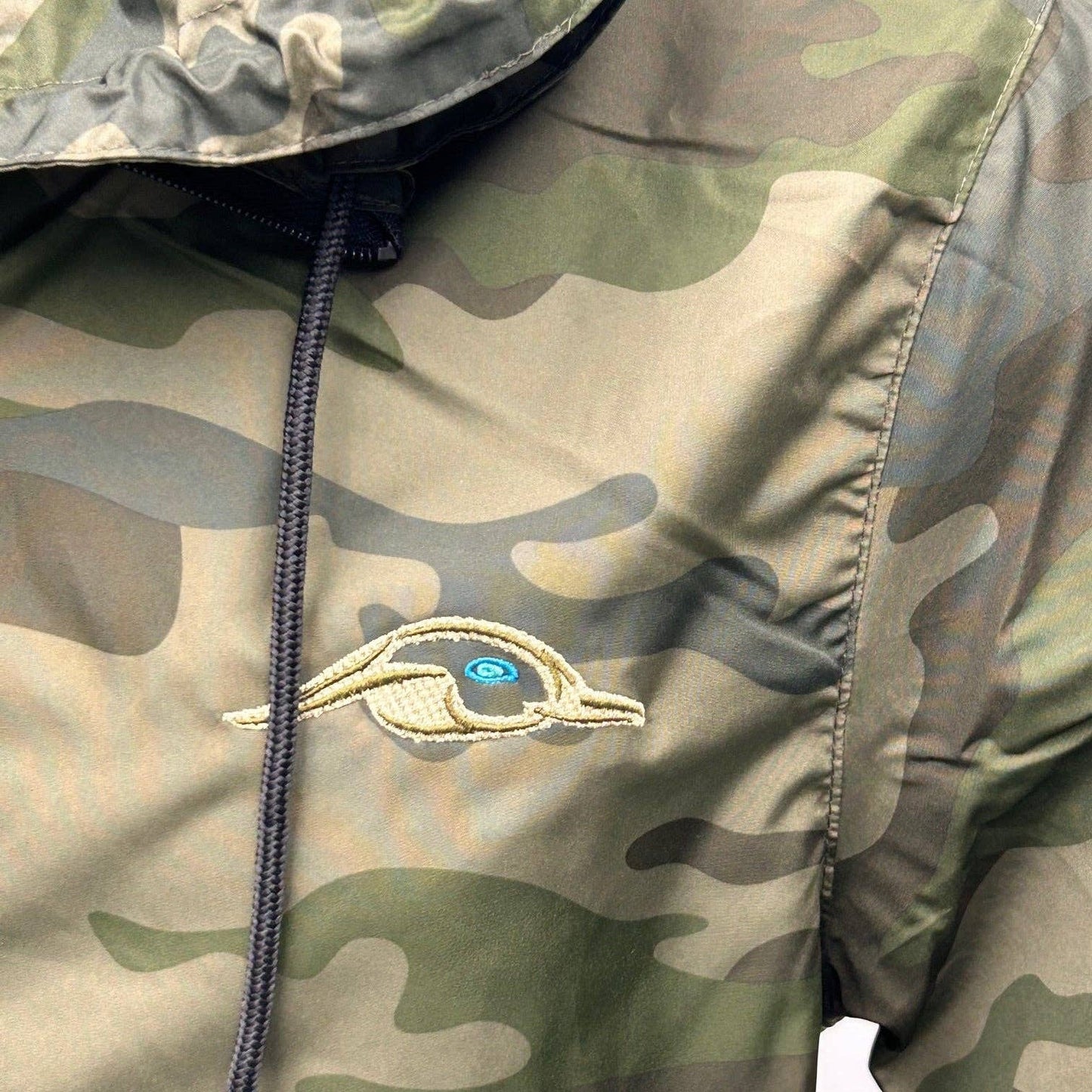 American Flyway Waterfowl - AF Waterfowl Camo Lightweight Full Zip Pullover Windbreaker Jacket - Water Resistant (Copy): X-Large American Flyway Waterfowl
