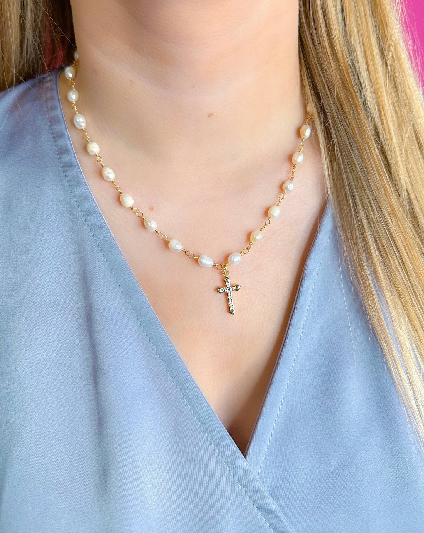 Taylor Shaye Designs - Jacee Cross Necklace Taylor Shaye Designs