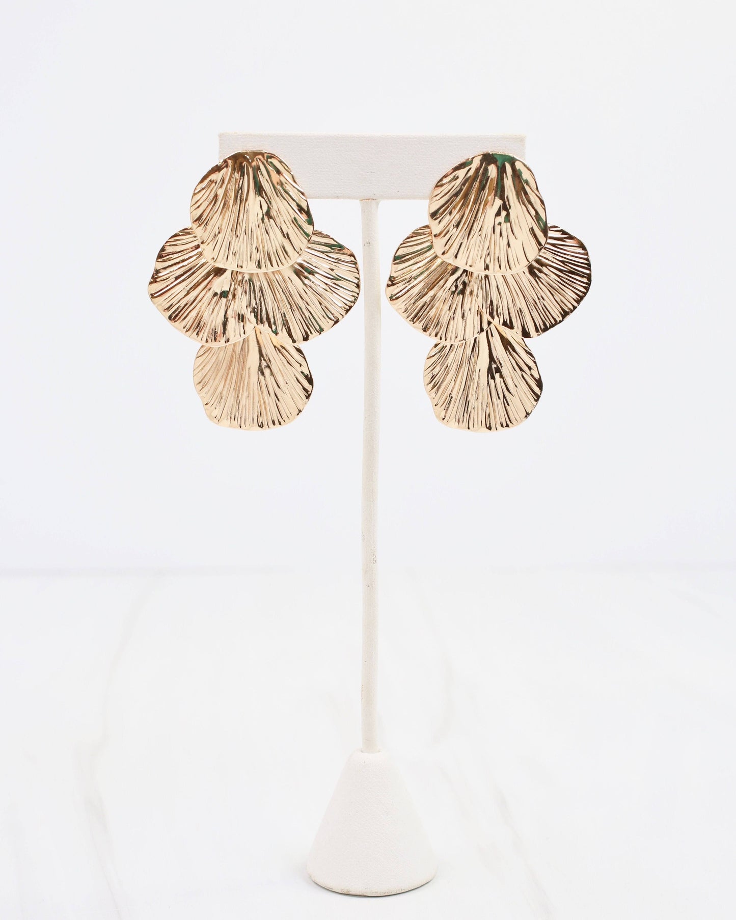 Caroline Hill - Genoa Petal Chandelier Earring WR Gold: Default Caroline Hill