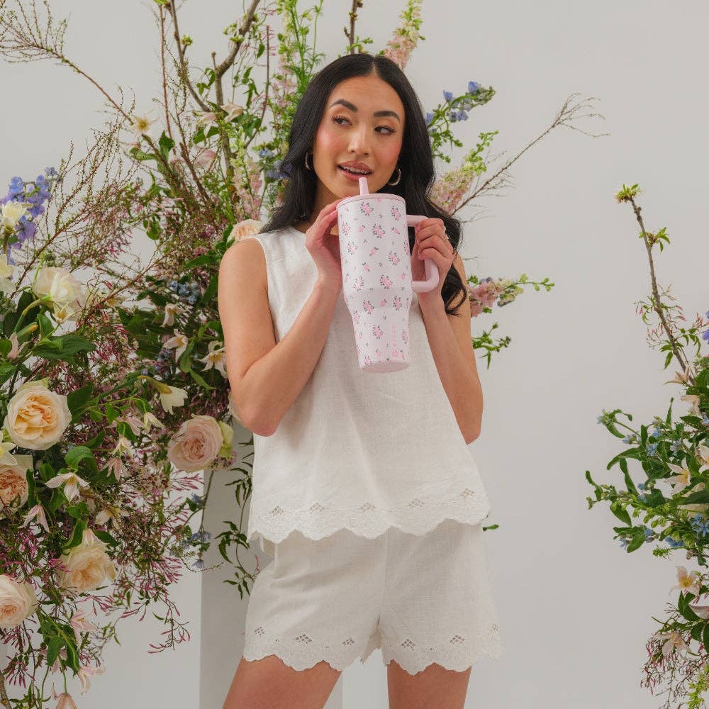 HydroJug - Wildrose Floral 40 oz Traveler Tumbler: Wildrose HydroJug