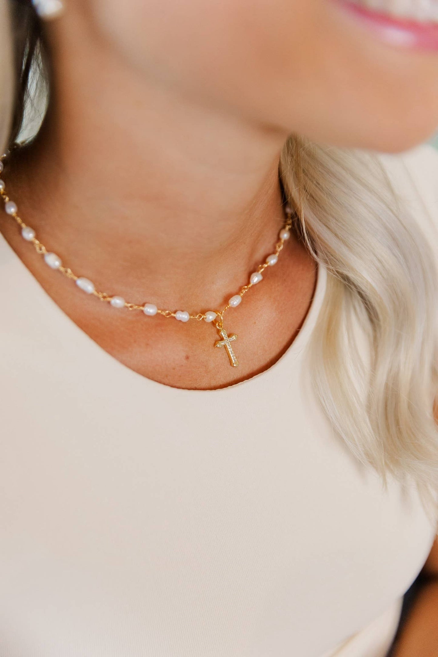 Taylor Shaye Designs - Jacee Cross Necklace Taylor Shaye Designs