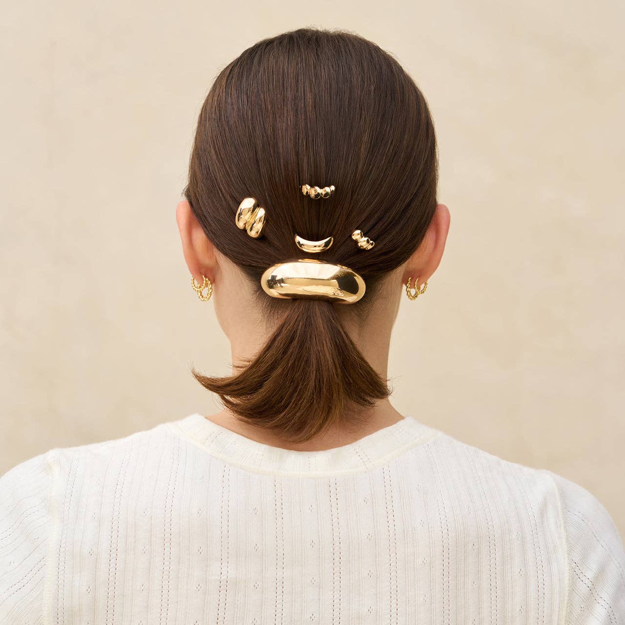 KITSCH - Gold Metal Pony Pins 3 pc Set KITSCH