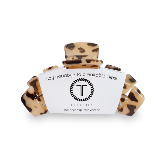 TELETIES - Classic Hair Clip | Small | Blonde Tortoise TELETIES