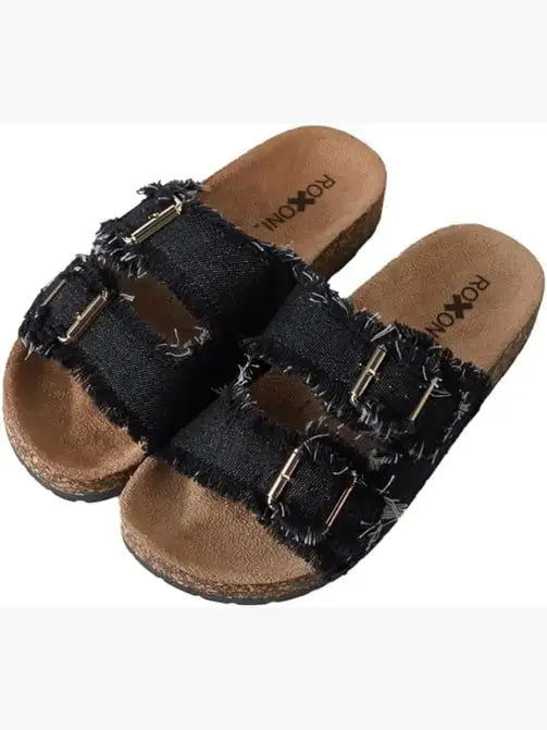 Roxoni - Women's Comfort Flat Sandals Double Buckle Adjustable Straps (Copy): FULL CASE OF 36 PAIRS ALL SIZES AND COLRS IN FOR 25% OFF / 11 Roxoni
