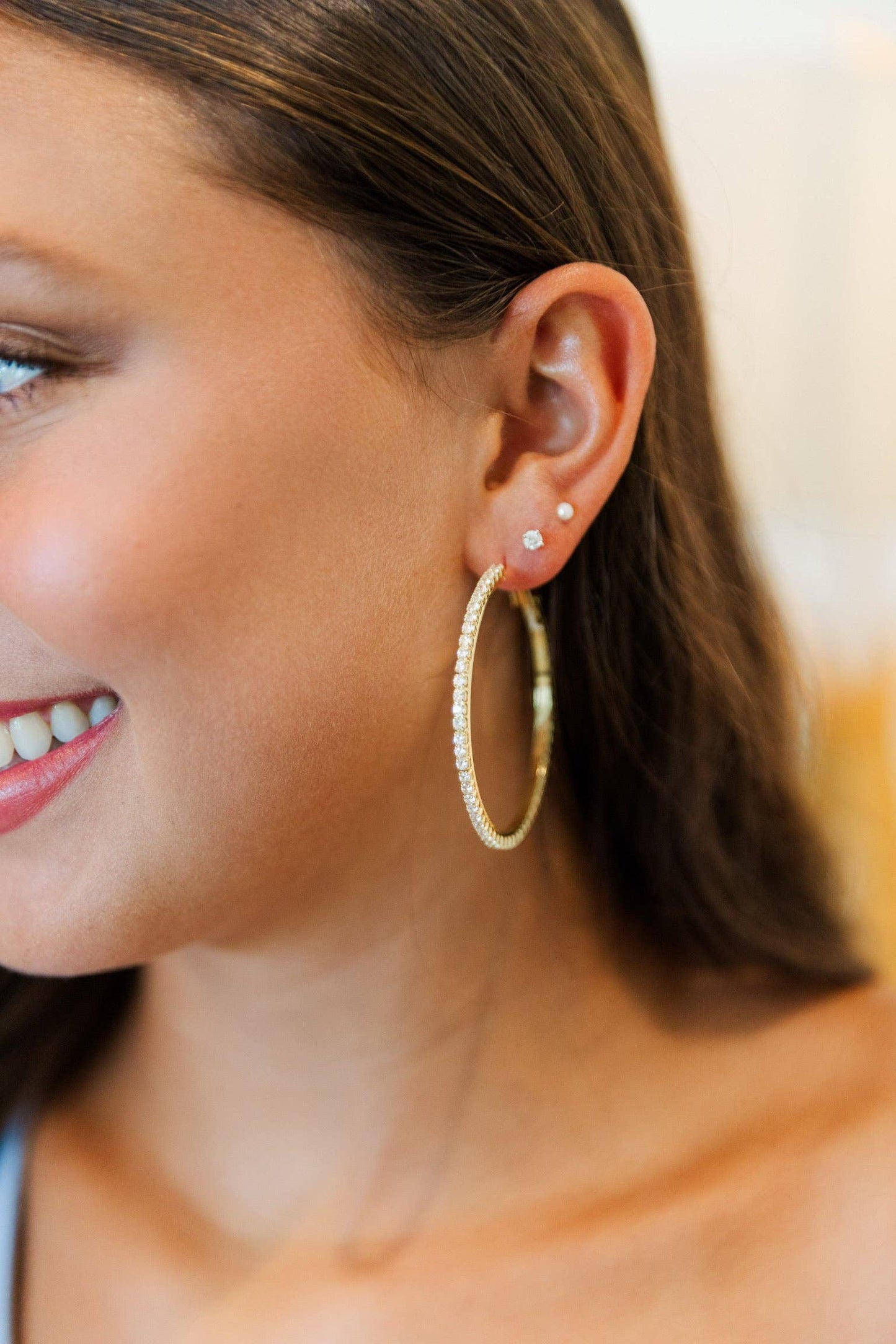 Taylor Shaye Designs - Marjorie CZ Hoops Taylor Shaye Designs