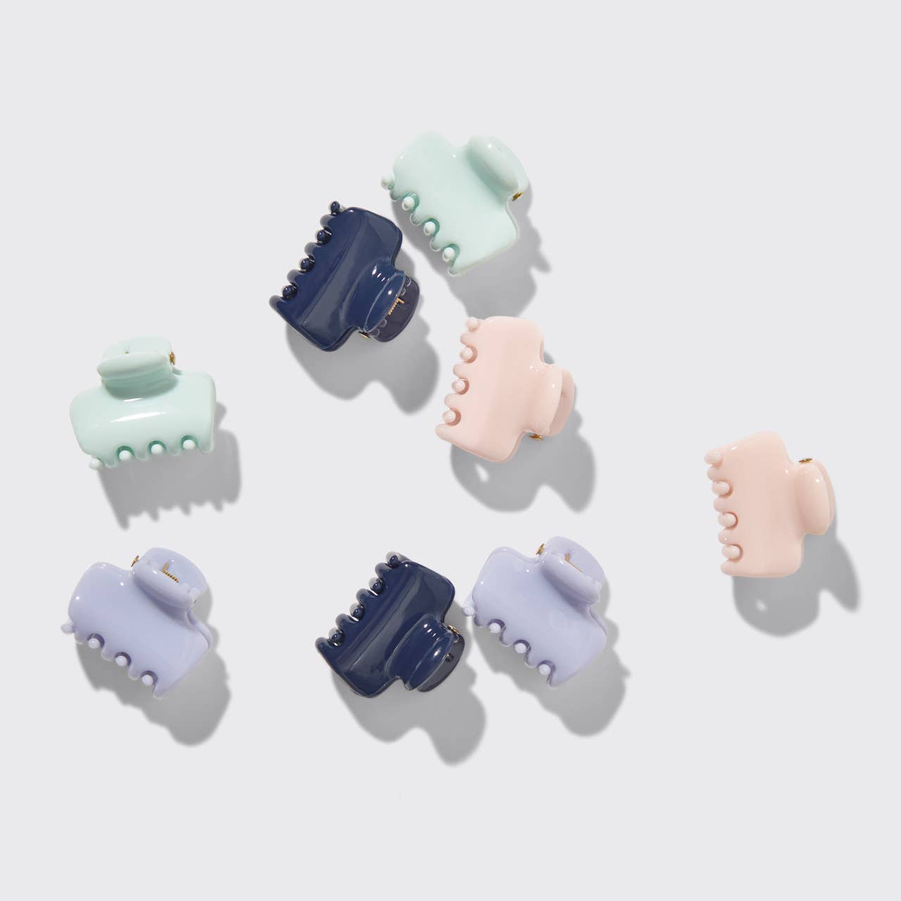 KITSCH - Recycled Plastic Mini Cloud Clips 8pc Set- Garden Bouquet KITSCH