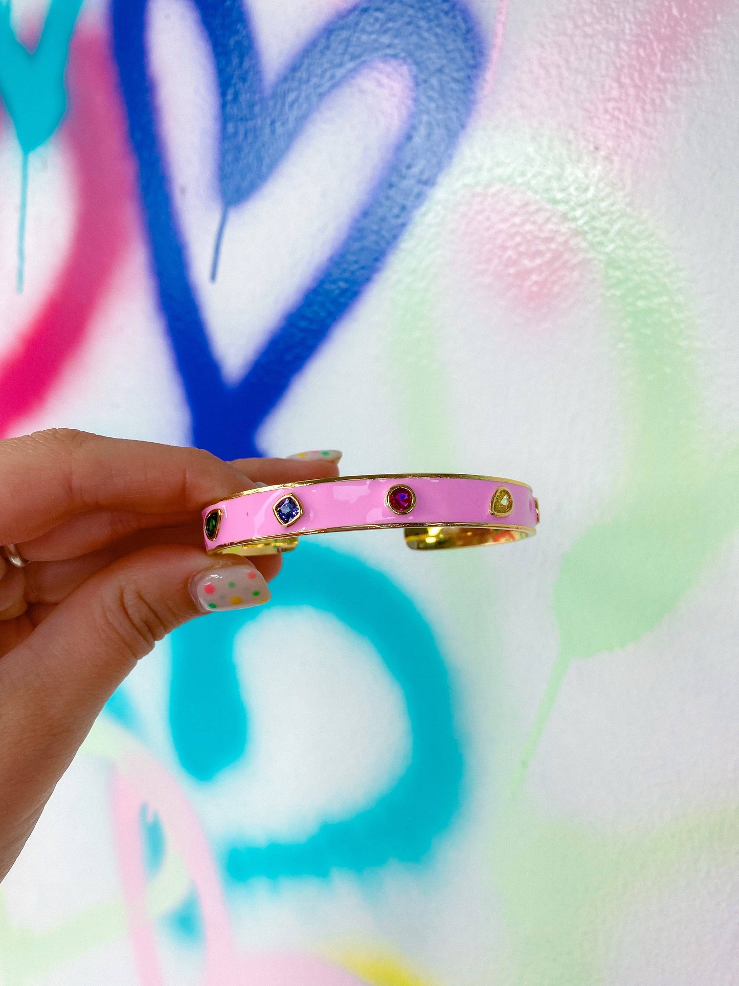 Taylor Shaye Designs - Harper Enamel Bangles: White Taylor Shaye Designs
