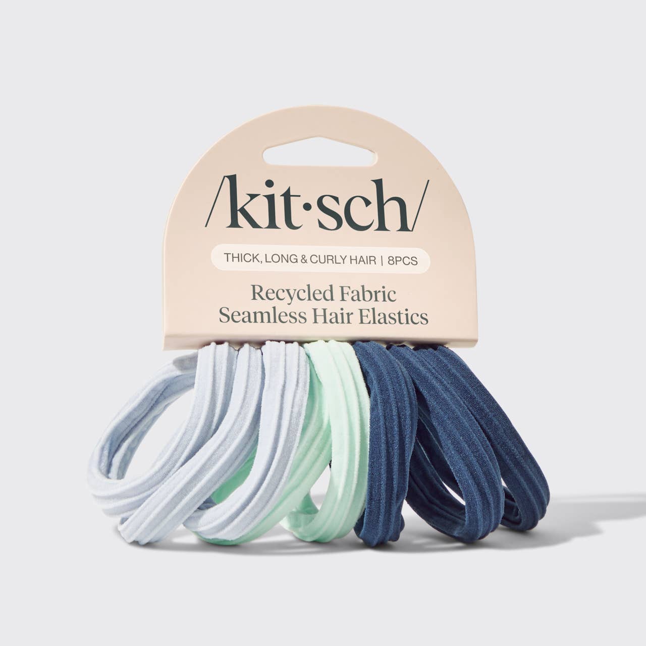 KITSCH - Recycled Seamless Hair Elastics 8pc Set- Garden Bouquet KITSCH