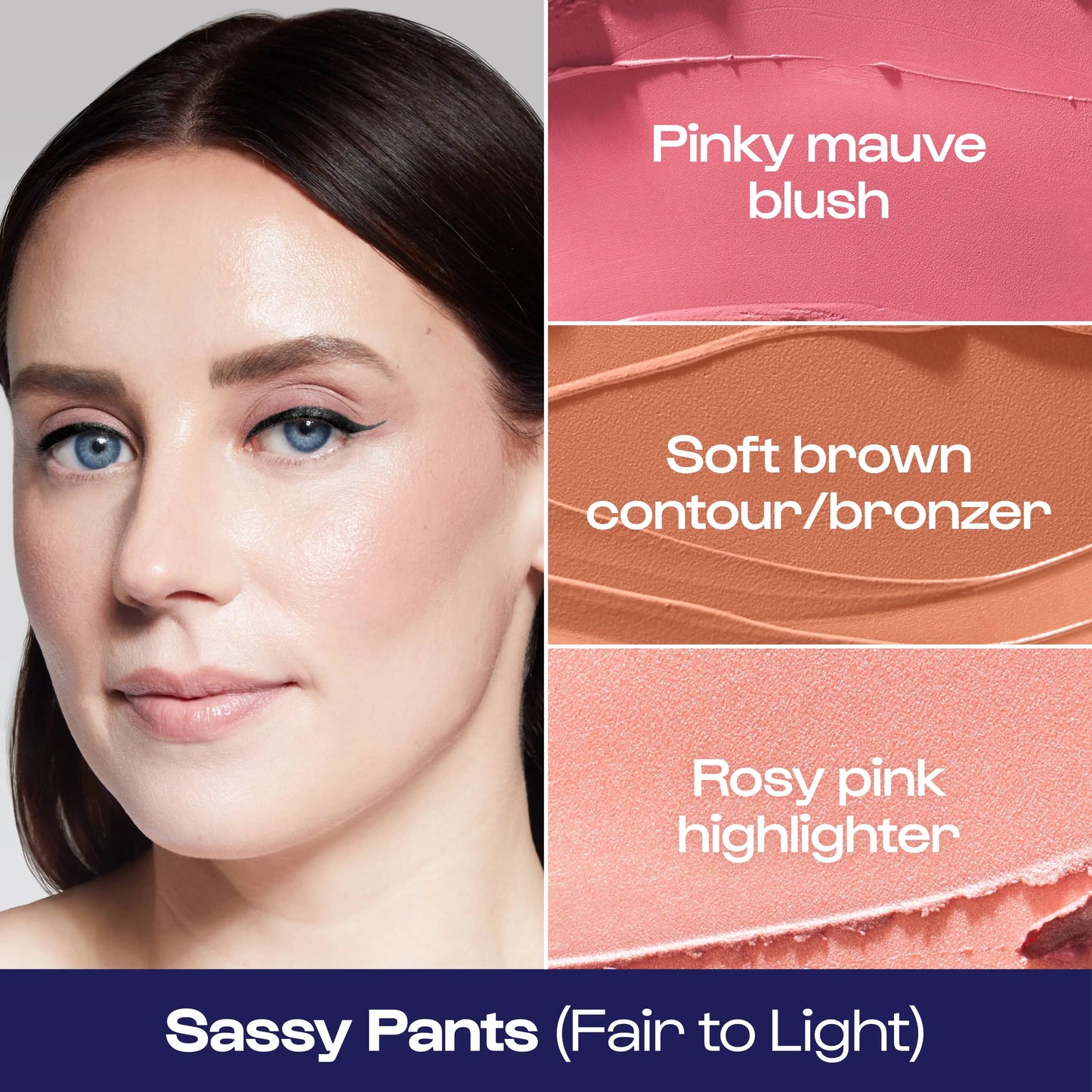 Alleyoop Makeup - Stack the Odds Blush/ Bronzer/ Highlighter in Sassy Pants: Sassy Pants Alleyoop Makeup