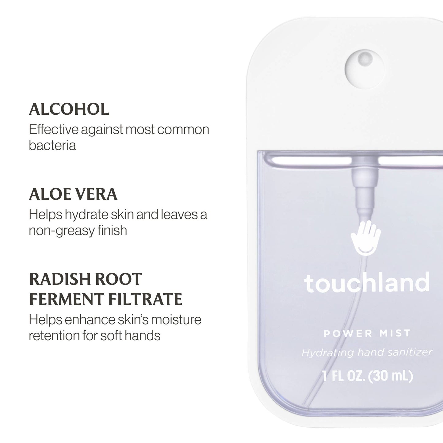 Touchland - Unscented Power Mist Hydrating Hand Sanitizer Touchland
