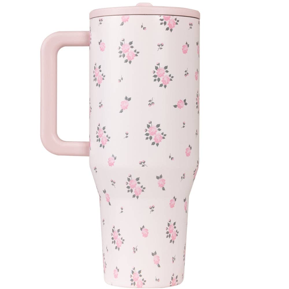 HydroJug - Wildrose Floral 40 oz Traveler Tumbler: Wildrose HydroJug