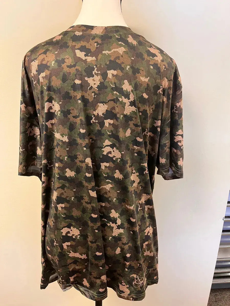 Burlap Woods Short Sleeve Camo Shirt