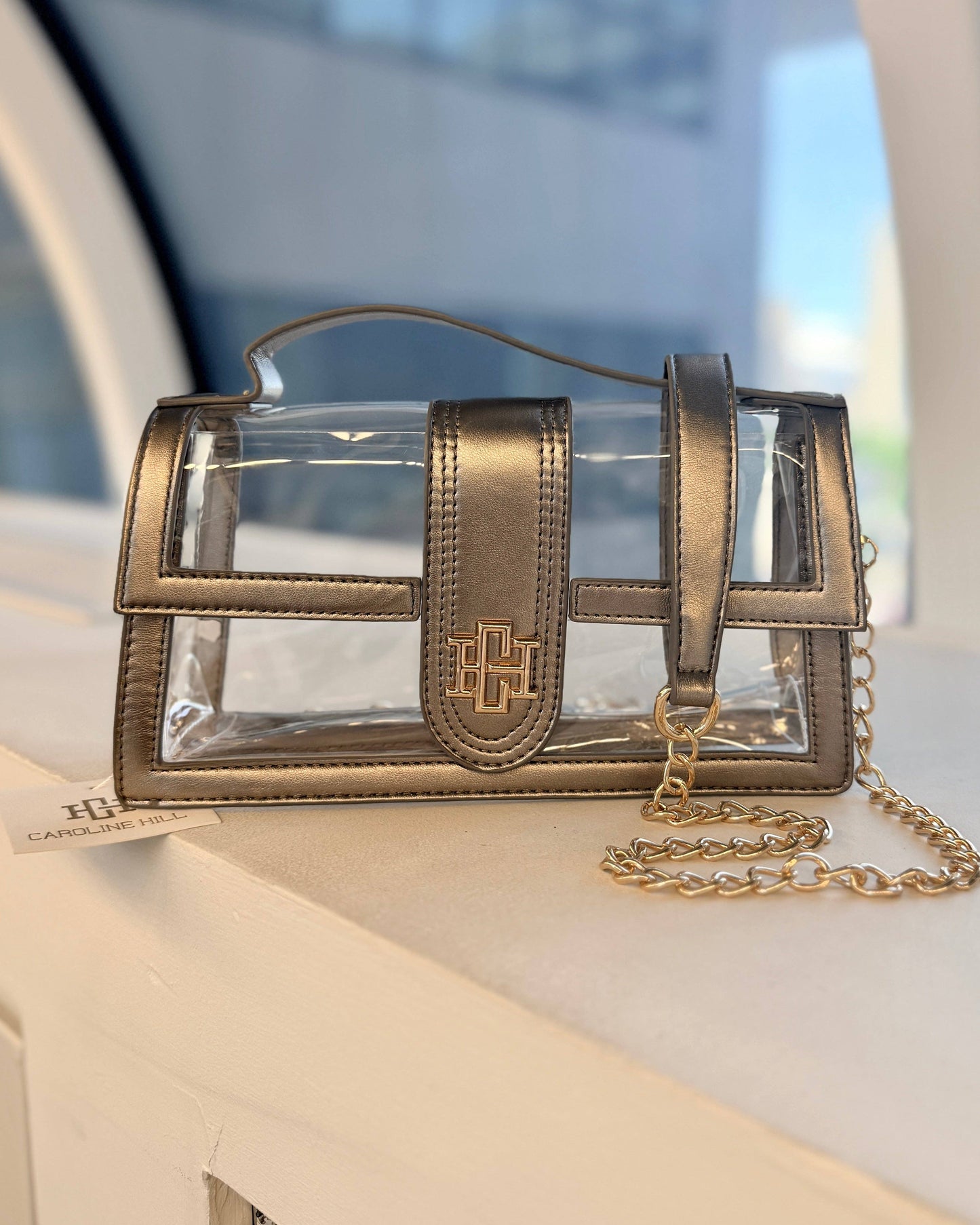Caroline Hill - Grace Clear Bag Black Pearl: Default Caroline Hill