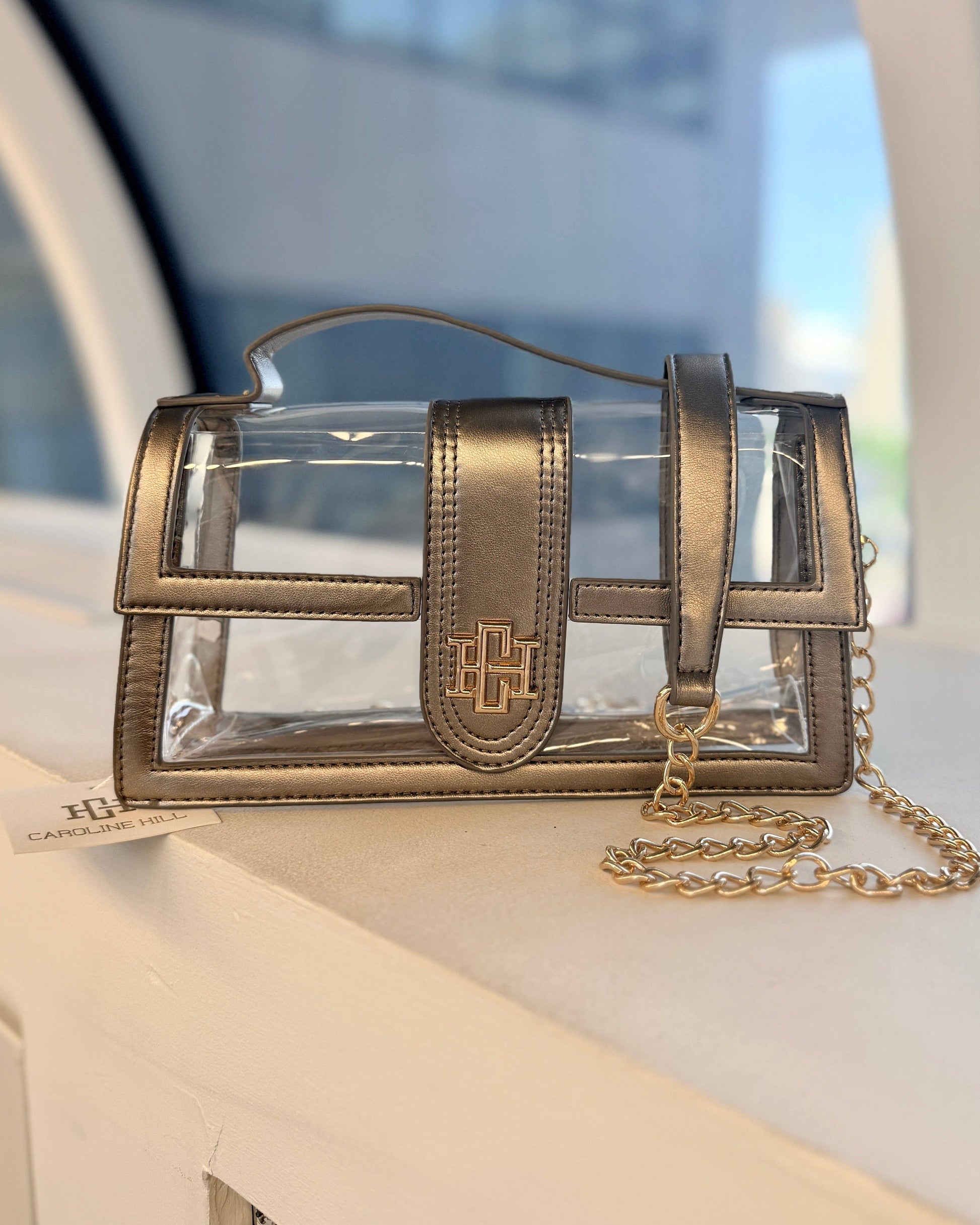 Caroline Hill - Grace Clear Bag Black Pearl: Default Caroline Hill
