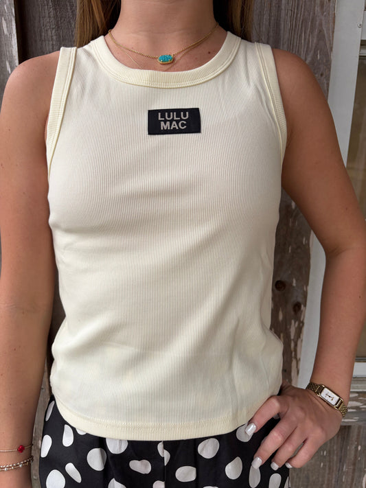 Lulu Mac DD Ivory Tank Top Girlie Girl Originals