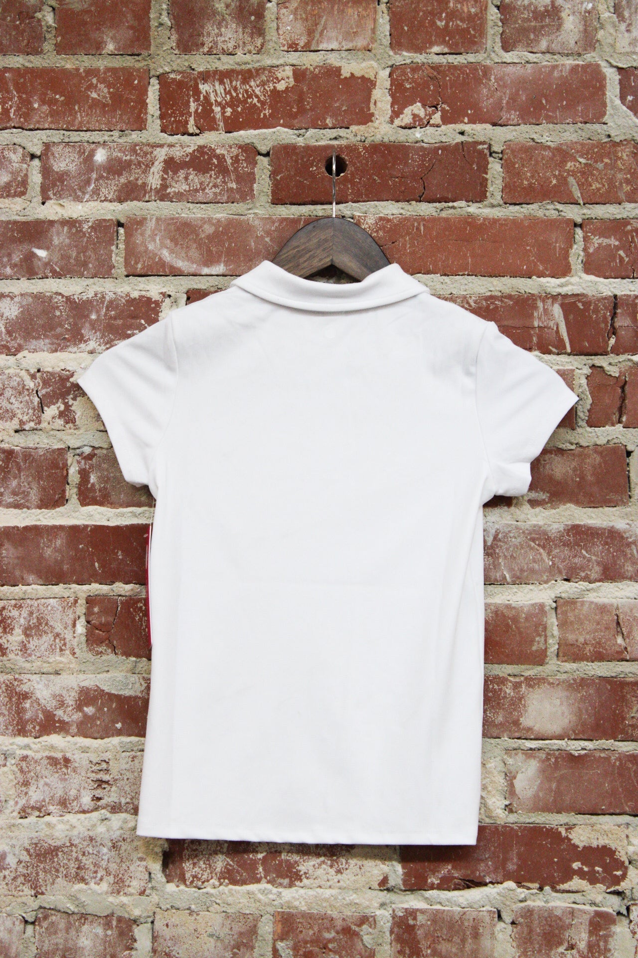 Yogalicious Tween Girls White Lux Short sleeve Polo Top 90 Degree by Reflex & Yogalicious
