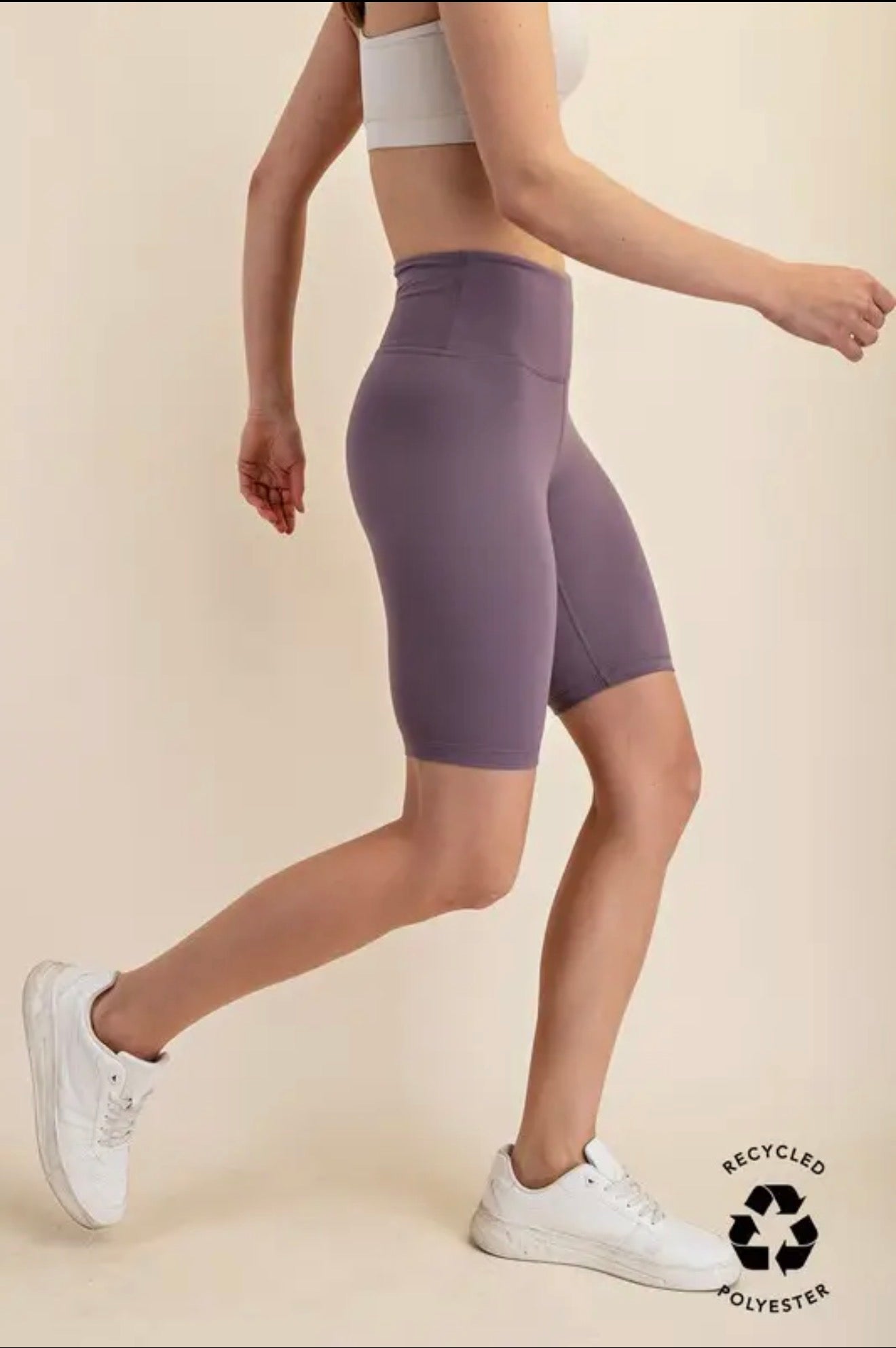High Waist Butter Soft Yoga Biker Shorts Sunday Morning
