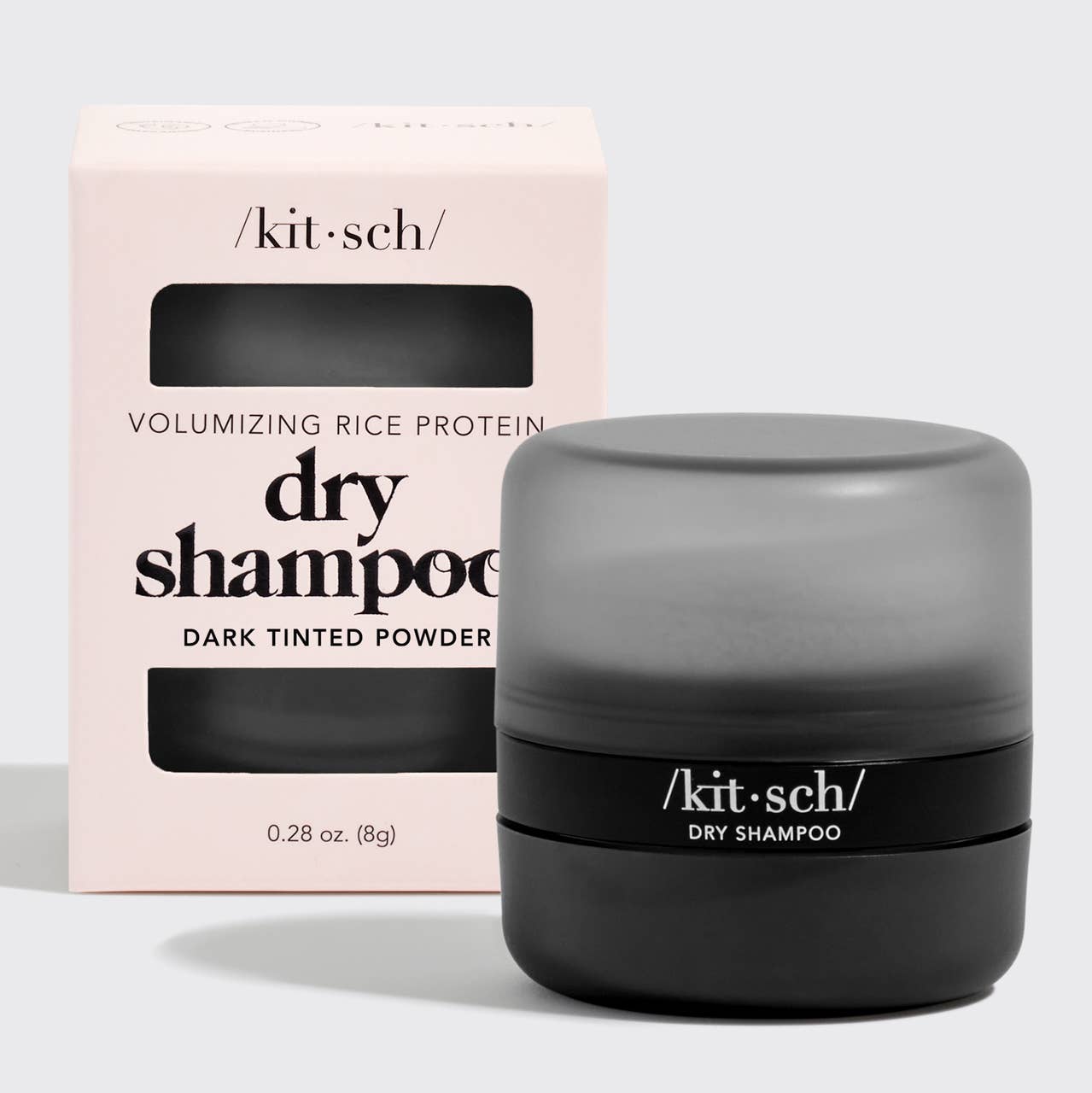 KITSCH - Volumizing Rice Protein Dry Shampoo - Dark Tinted Powder KITSCH