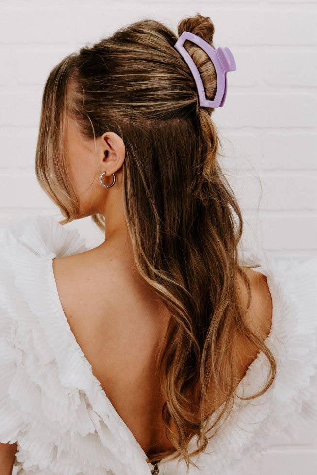 TELETIES - Open Hair Clip | Med. | Lilac TELETIES