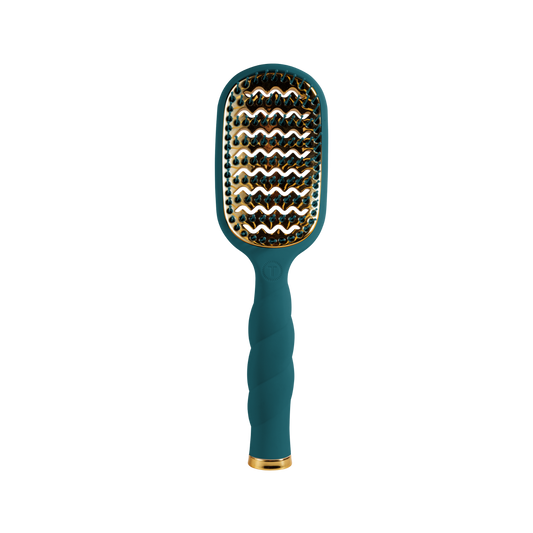 TELETIES - Vented Hair Brush - Teal With It TELETIES