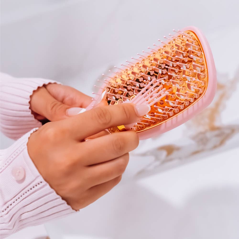 TELETIES - Vented Brush | Full Size | Bubblegum Pink TELETIES
