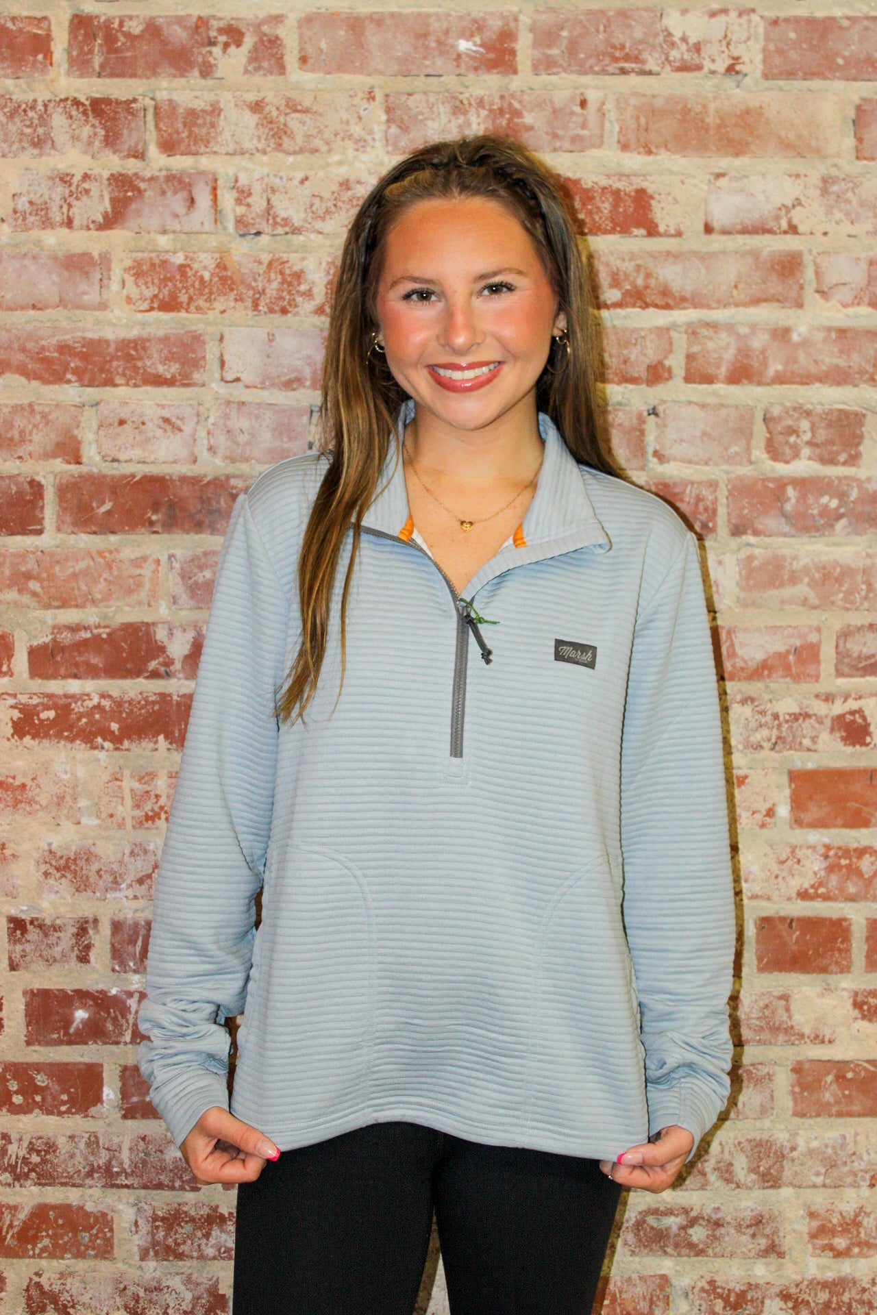 Marsh Wear Women’s Blue Sullivan 1/4 Zip Jacket MARSH WEAR