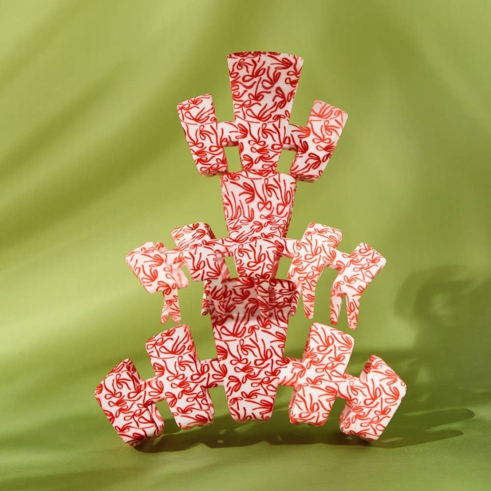 TELETIES - Classic | All Tied Up | Large Hair Clip TELETIES