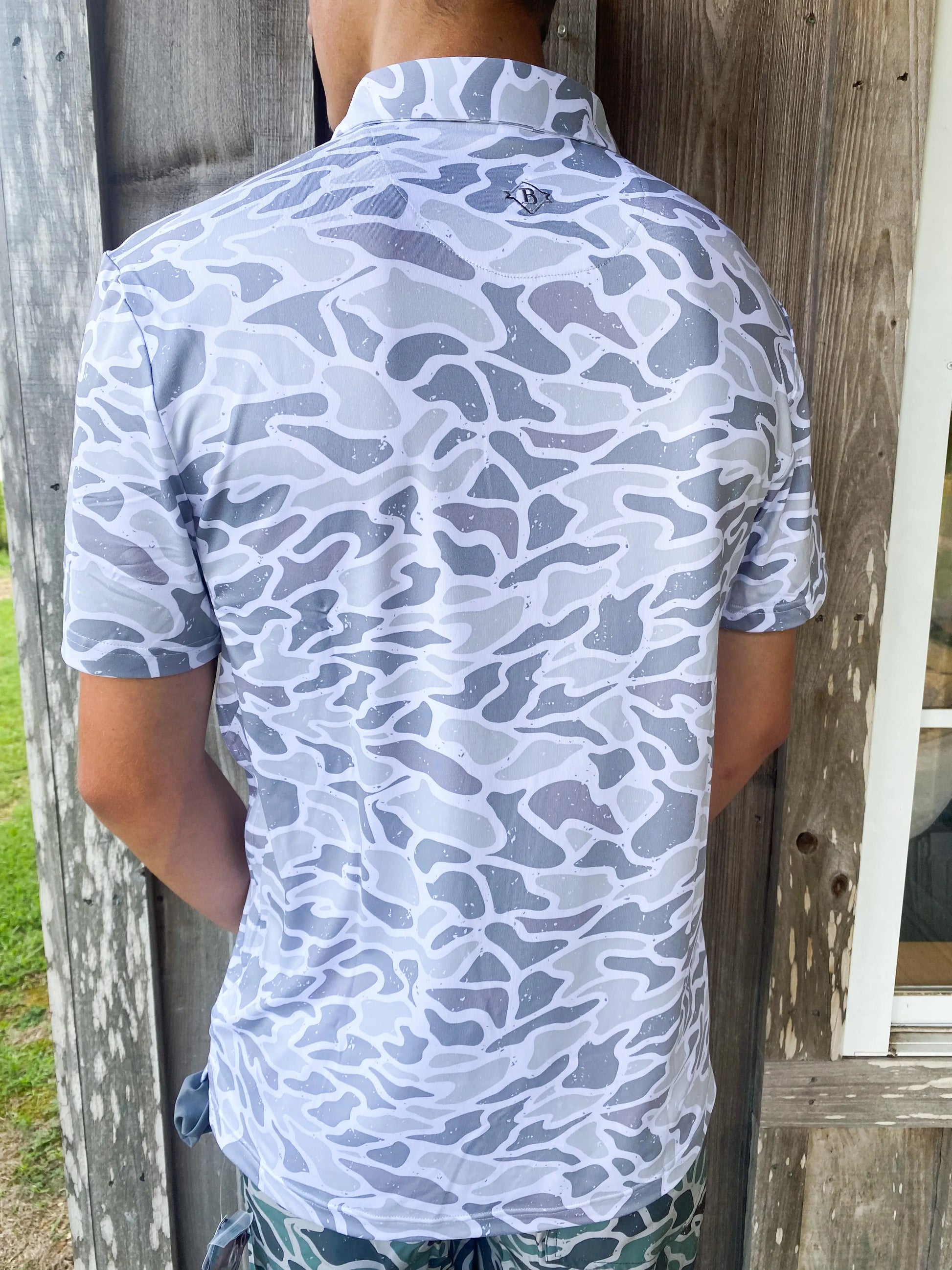 BURLEBO - Performance Polo - White Camo BURLEBO