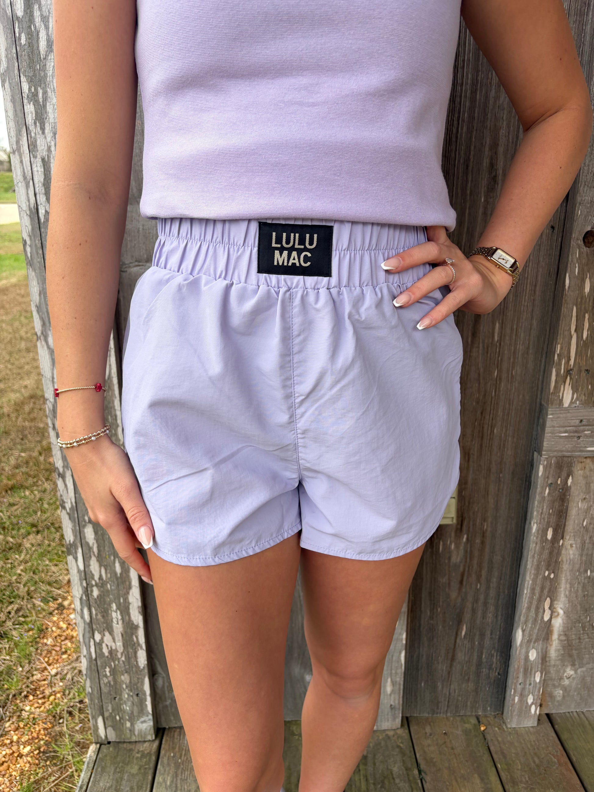 Lulu Mac Lavender DD Athletic Shorts Girlie Girl Originals