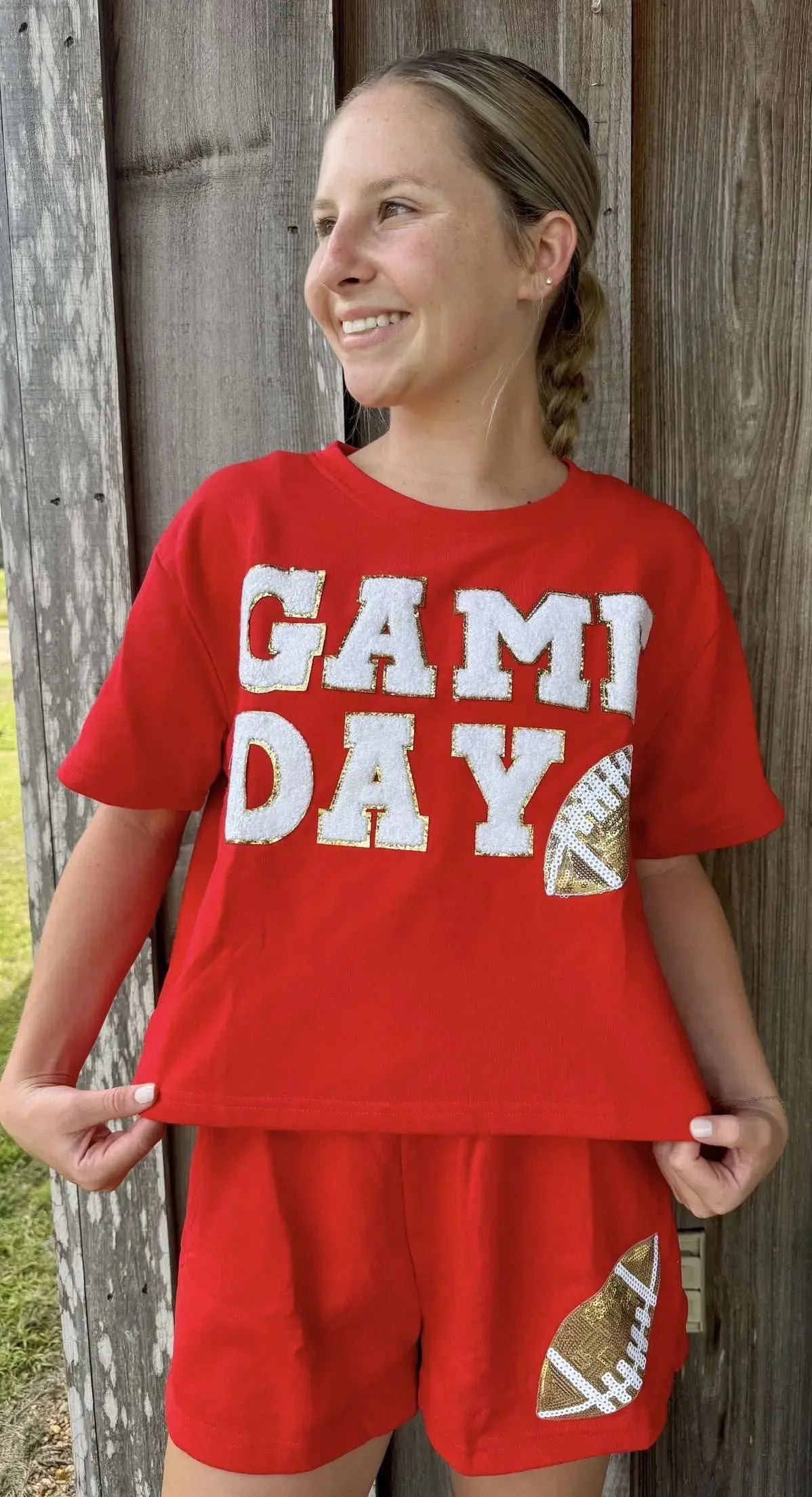 The Ruby Red Football Gameday Set She + Sky