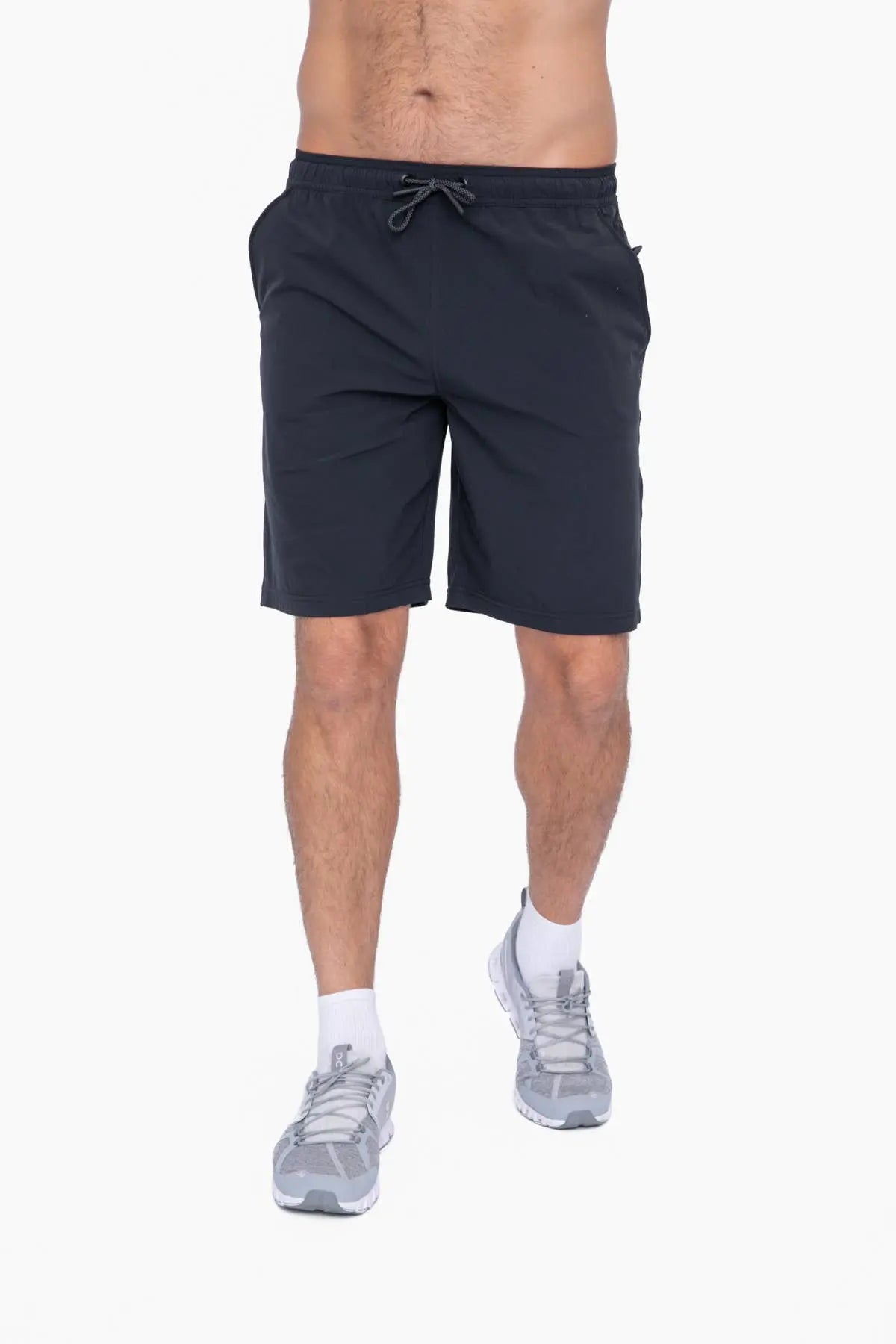 Moisture Wicking With Drawstring Athletic Shorts