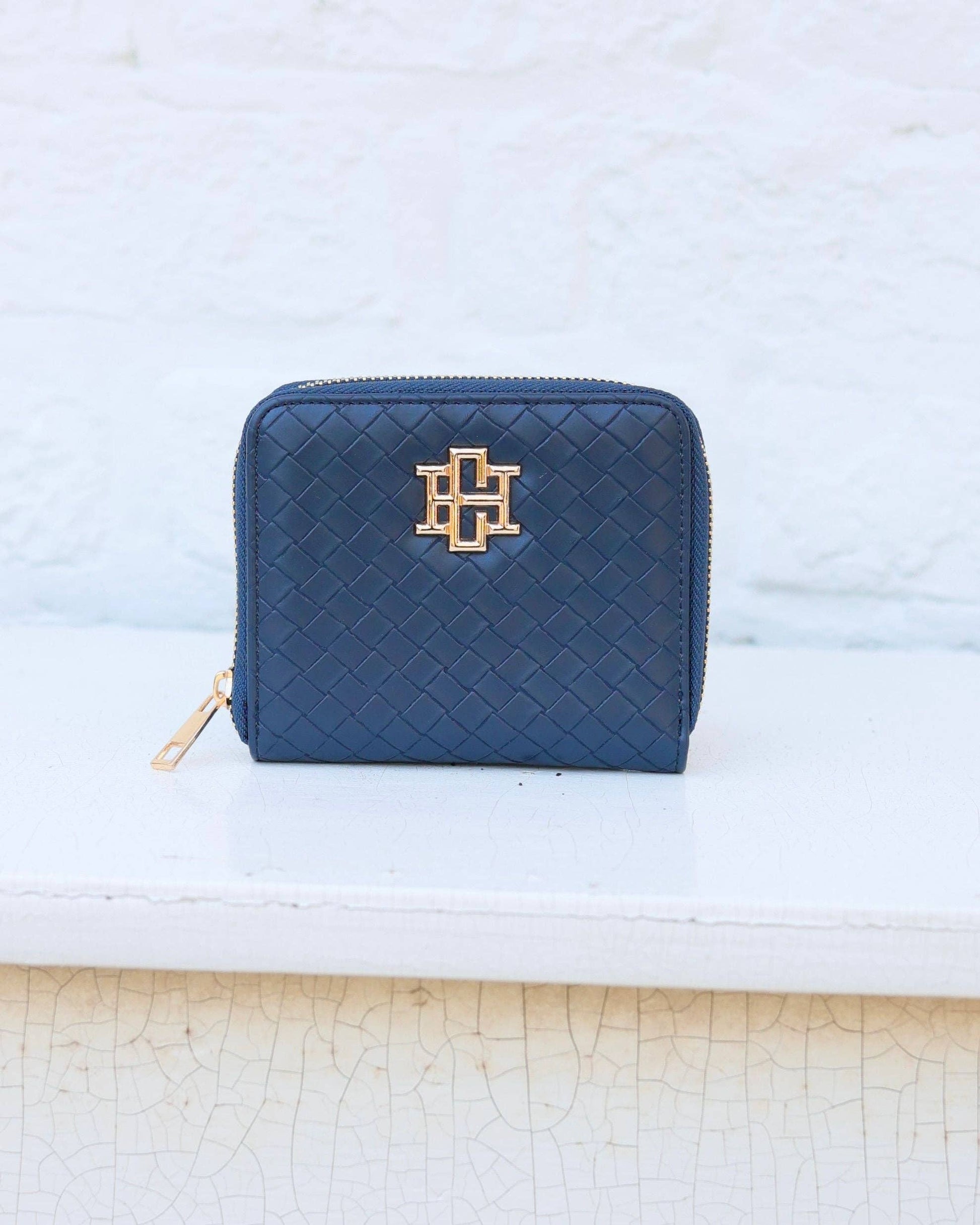 Caroline Hill - Blakely Wallet Woven Navy: Default Caroline Hill