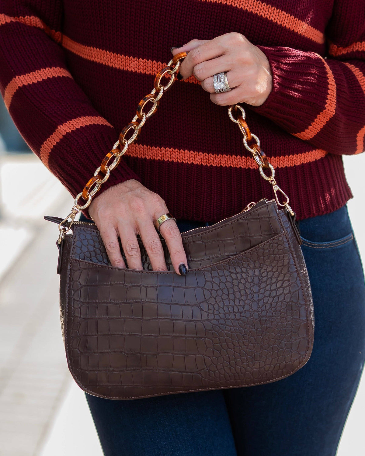 Caroline Hill - Charlee Crossbody Chocolate EC: Default Caroline Hill