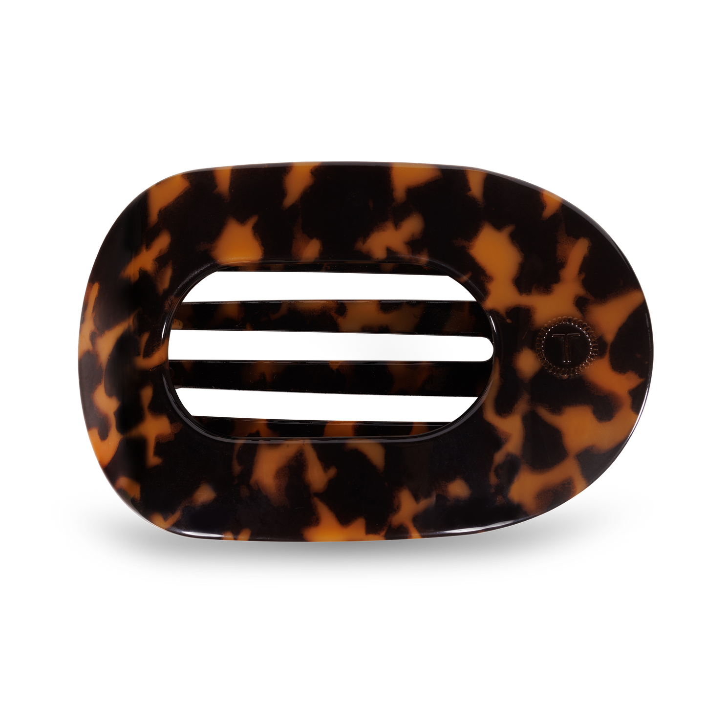 TELETIES - Round Flat Hair Clip | Large | Tortoise TELETIES