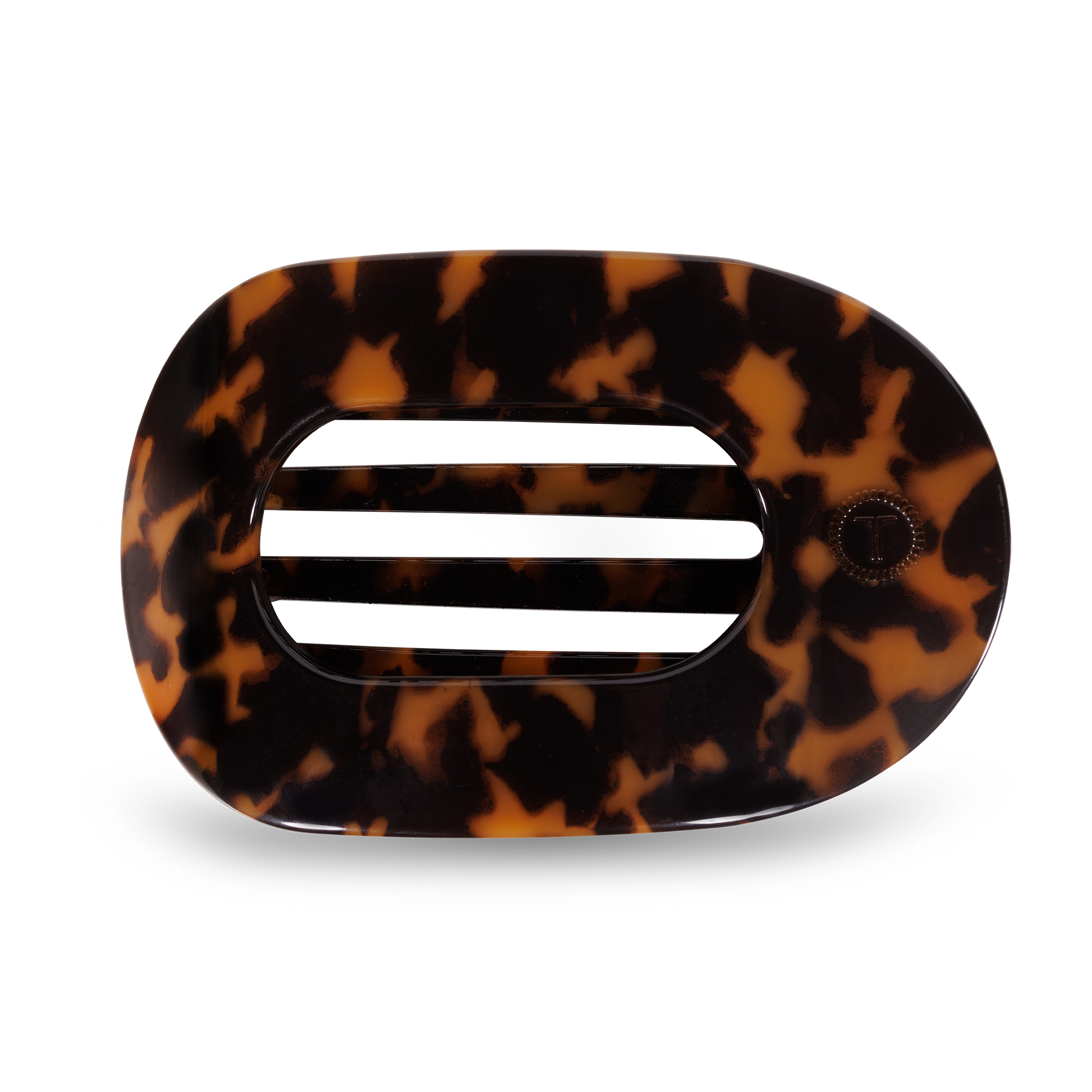 TELETIES - Round Flat Hair Clip | Large | Tortoise TELETIES