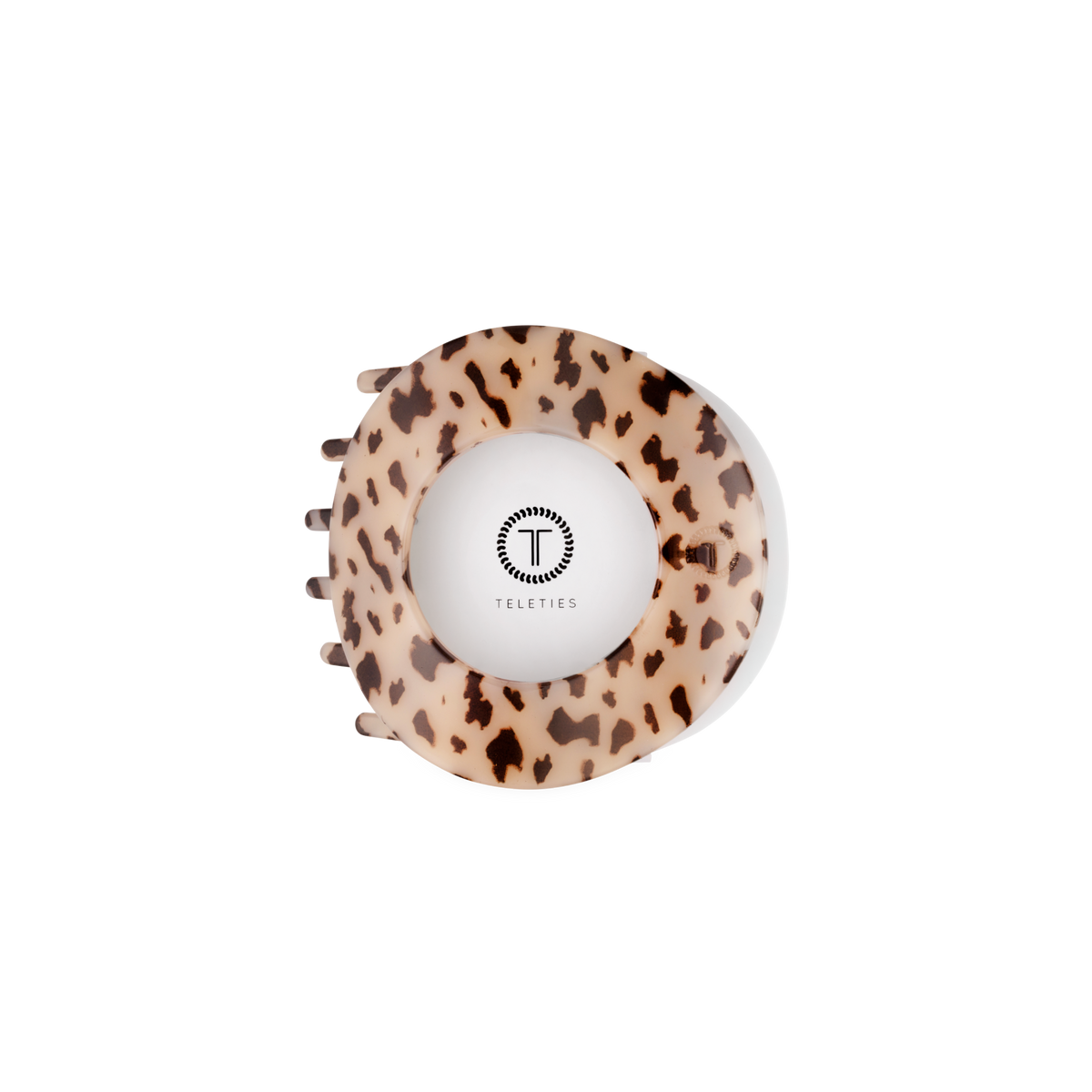 TELETIES - Blonde Tortoise | Medium | Flat Circle Hair Clip TELETIES