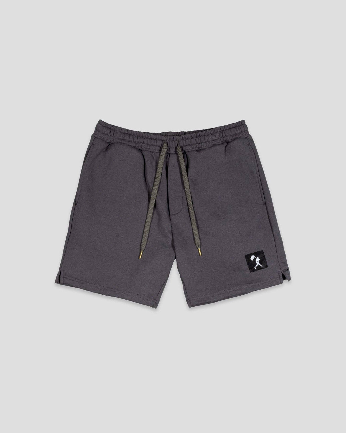 Baseballism - Play Hard Comfort Sweat Shorts (Charcoal) - Youth: Youth Medium Baseballism