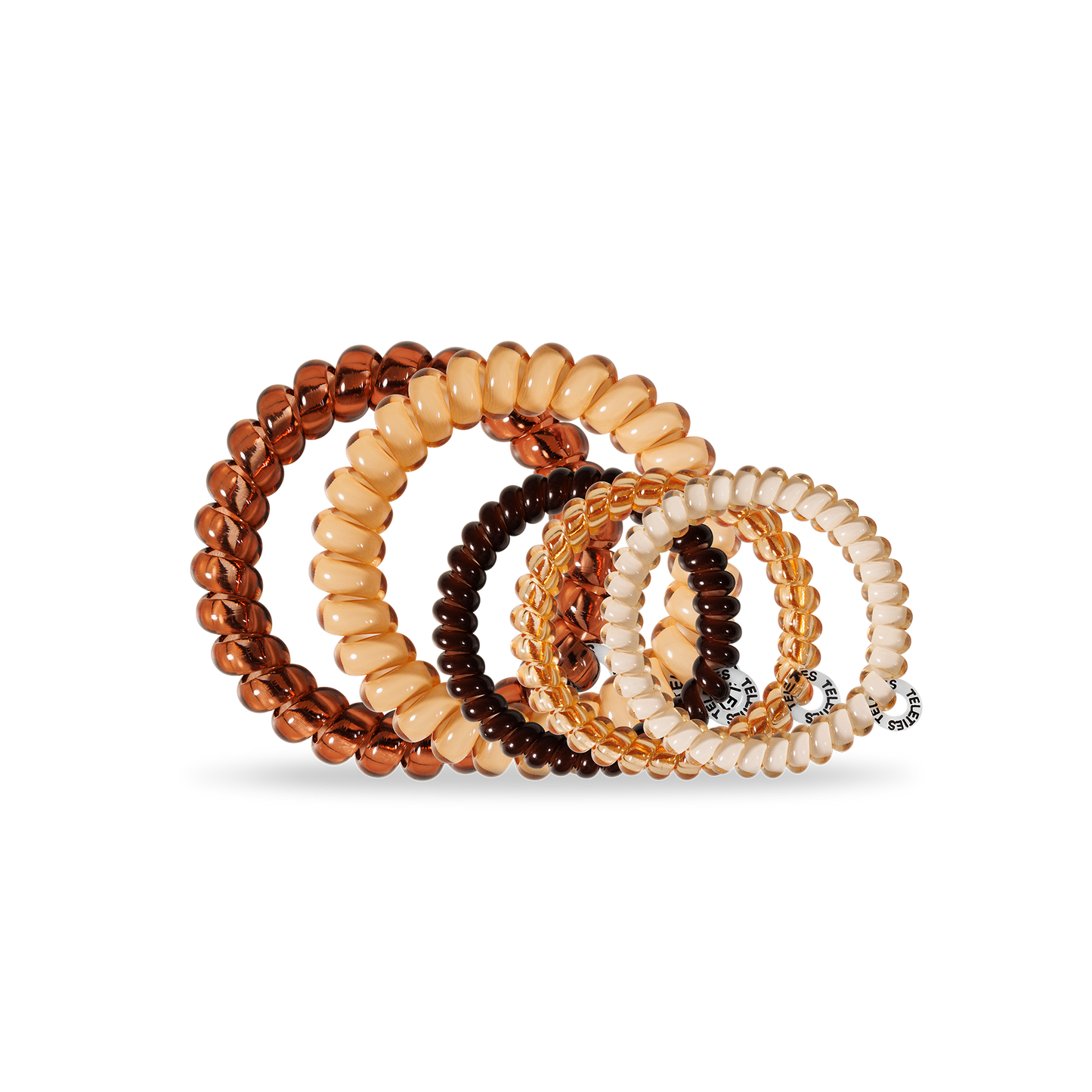 TELETIES - Spiral Hair Coil | Mix Pack | Anything But Basic Hair Ties TELETIES