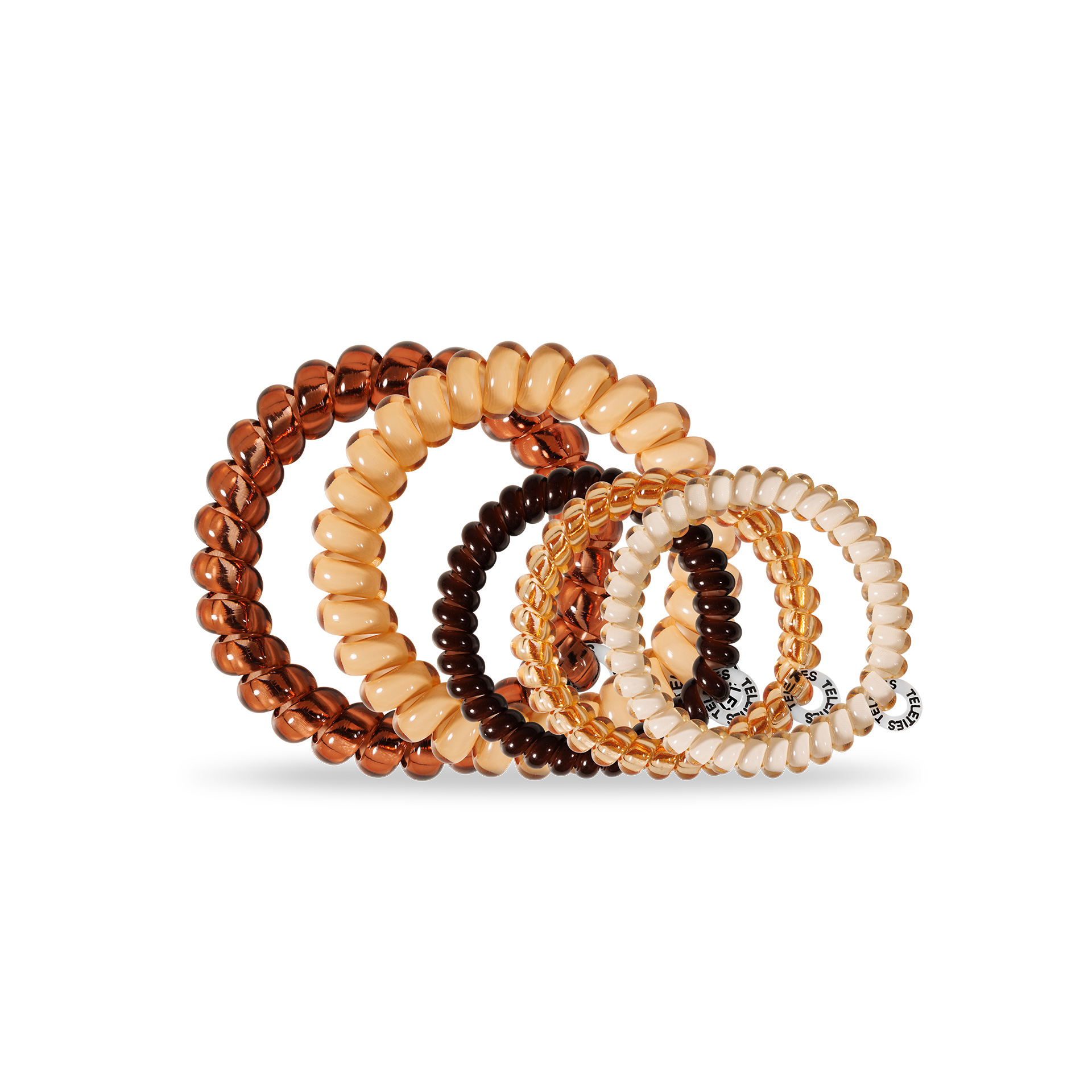 TELETIES - Spiral Hair Coil | Mix Pack | Anything But Basic Hair Ties TELETIES