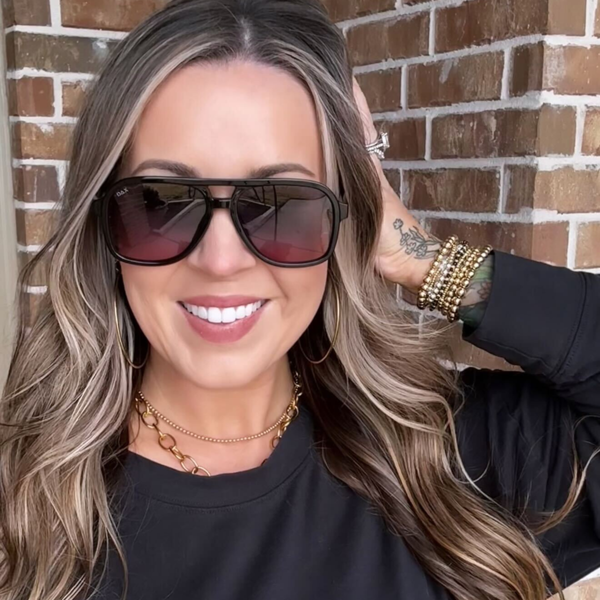 DAX Eyewear - Cruz - Unisex Aviator Sunglasses – Polarized Hair-Friendly: Smokeshow DAX Eyewear