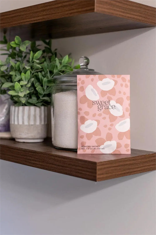 Blush Floral Sweet Grace Collection Pattern Sachet BRIDGEWATER CANDLE CO.