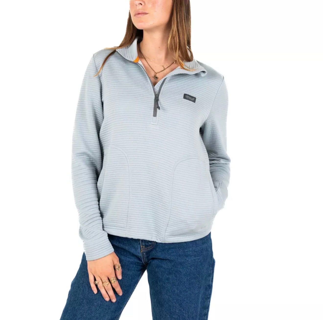 Marsh Wear Women’s Blue Sullivan 1/4 Zip Jacket MARSH WEAR