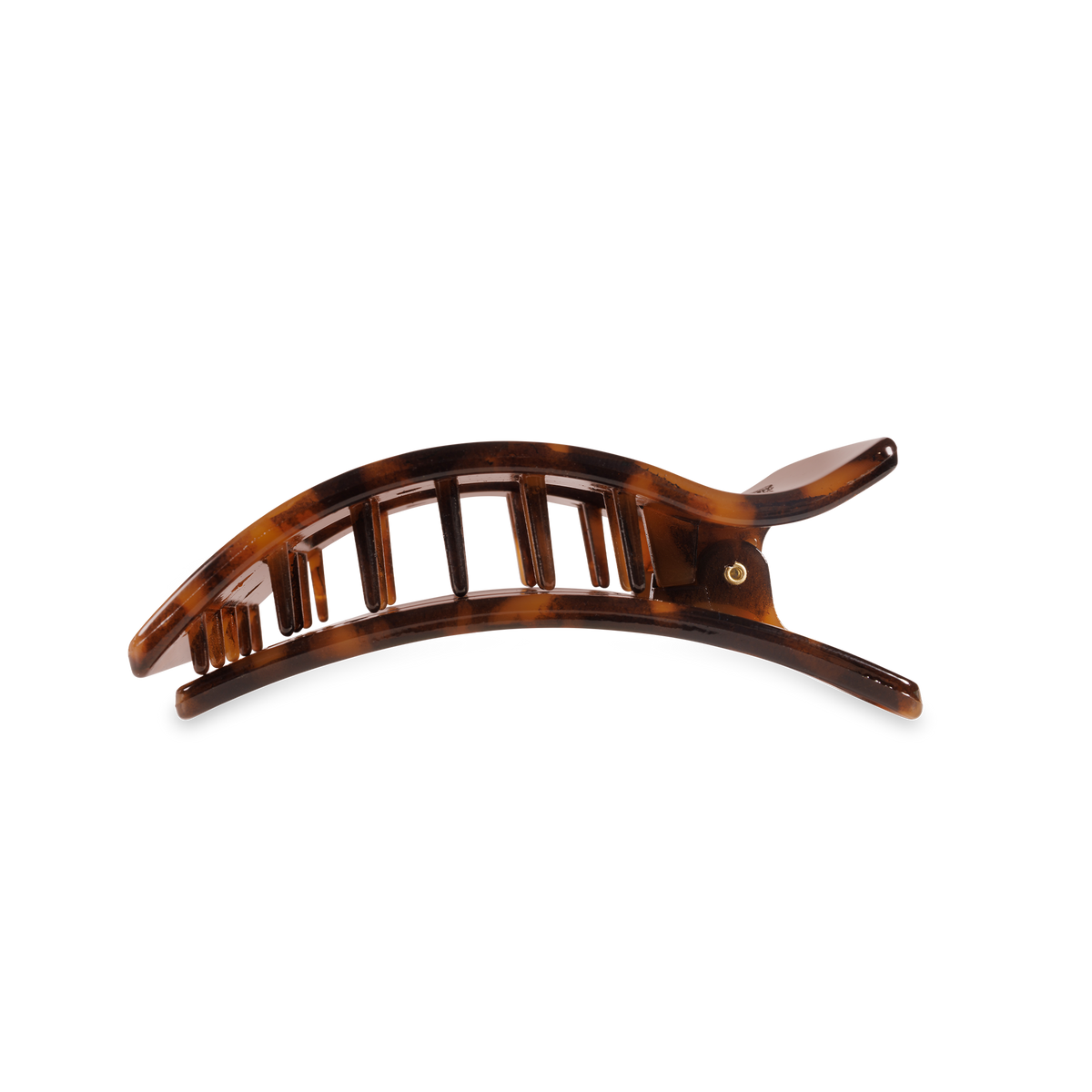 TELETIES - Tortoise | Medium | Flat Rectangle Hair Clip TELETIES