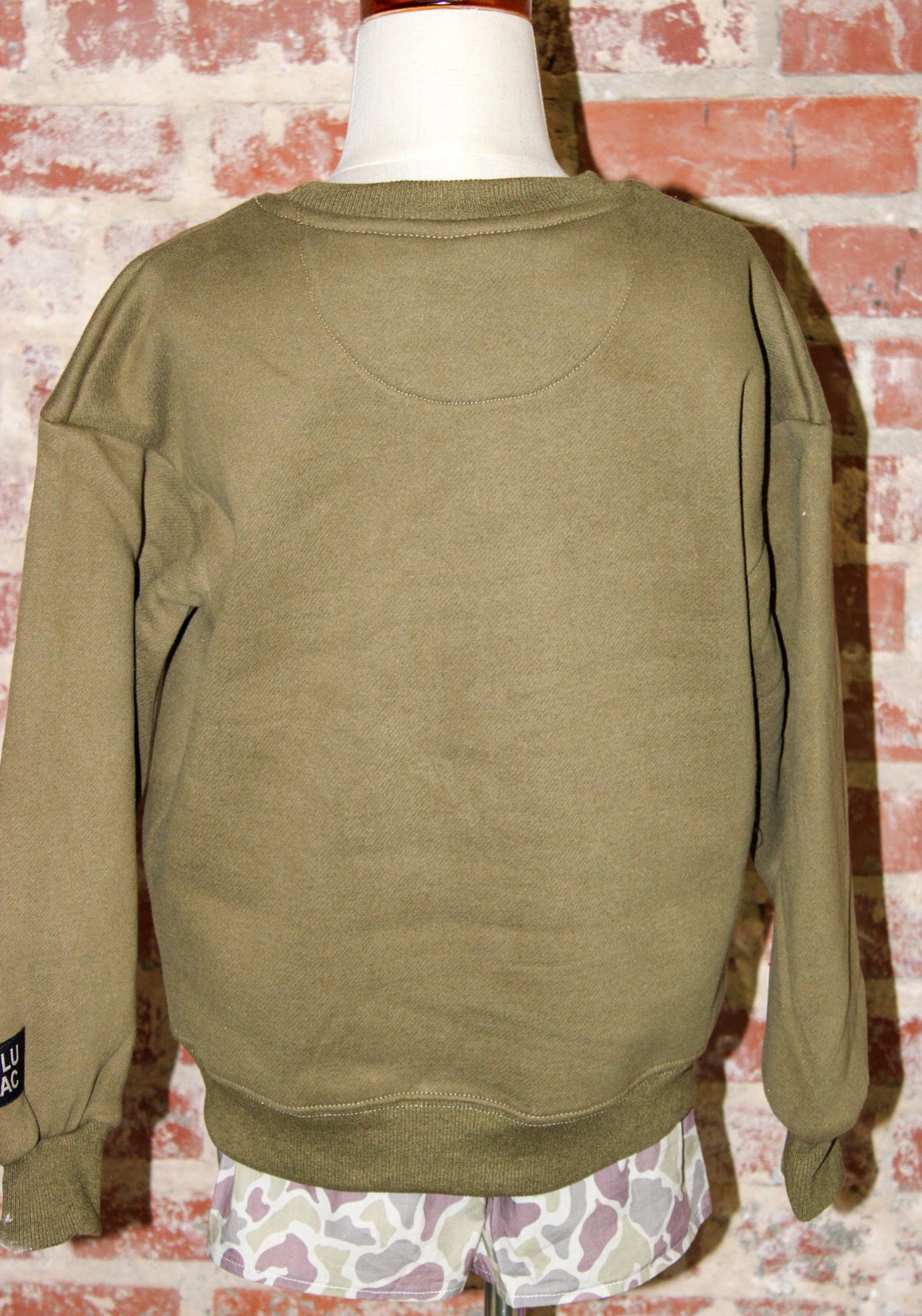 Lulu Mac Youth Camo Green Sweatshirt Girlie Girl Originals