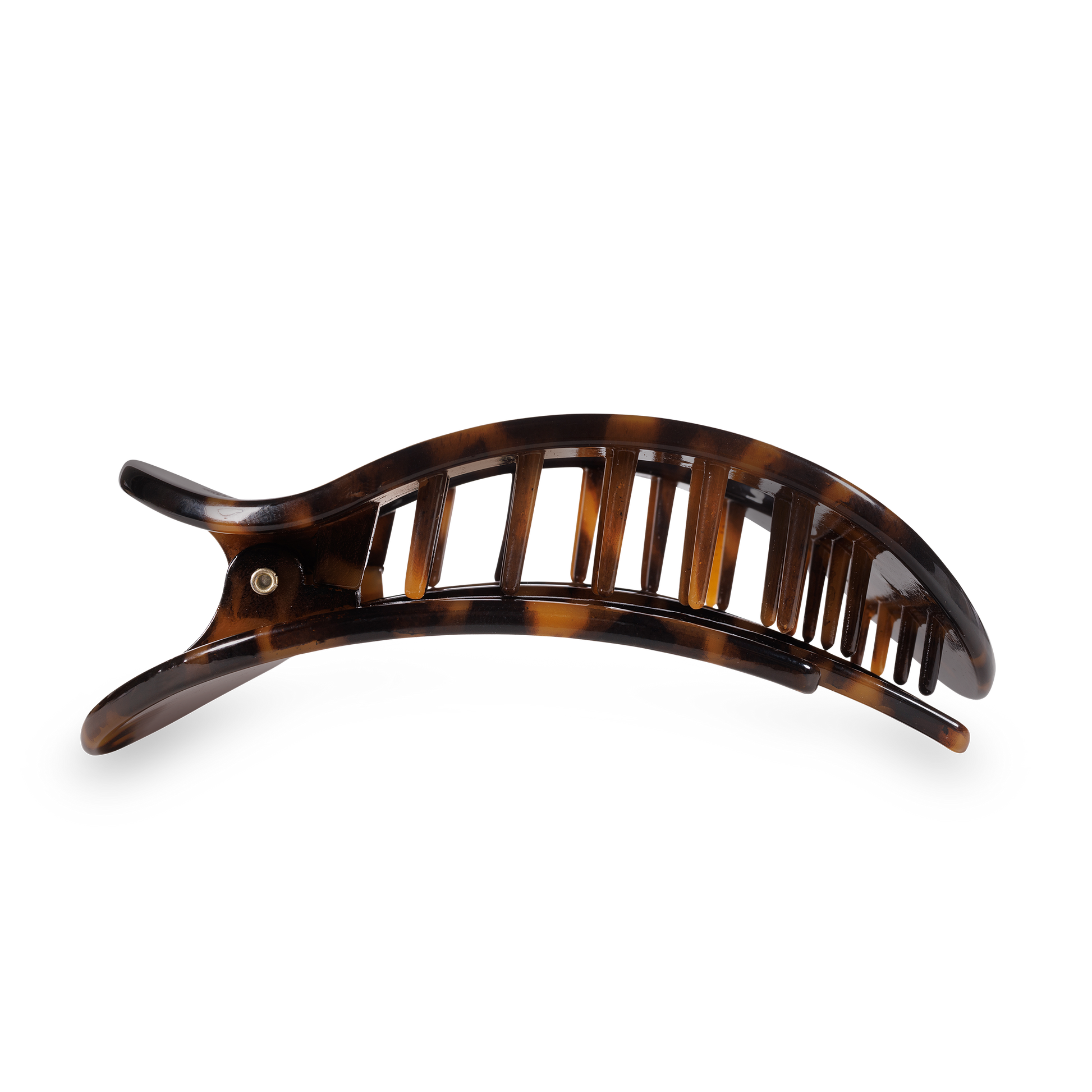 TELETIES - Round Flat Hair Clip | Large | Tortoise TELETIES