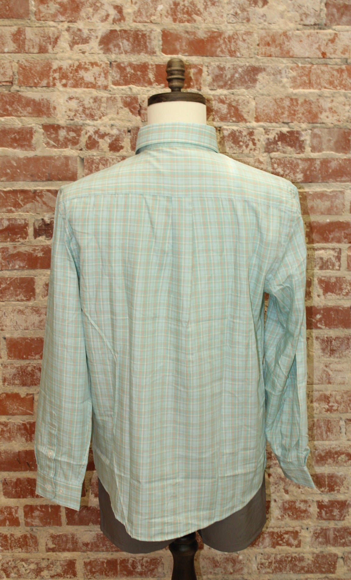 Teal/Aqua/Salmon Buffkin Dress Shirt LOCAL BOY LOCAL BOY OUTFITTER