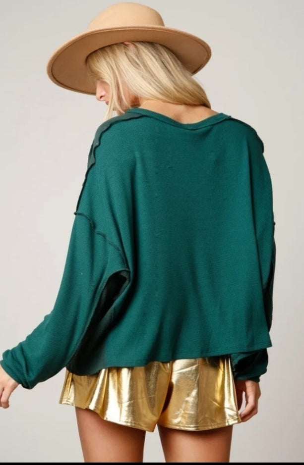 Glamorous Gameday Smocked Metallic Shorts peach love california